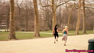 Euro Lesbian Angel Rivas Toys Tight Ass