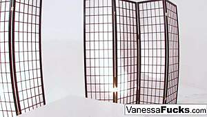 Blonde Pornstar Vanessa Fucks Her Tight 18+ Pussy Hard