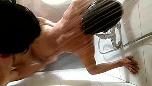 Anime Hentai Girl Blows Monster Cock In Shower, Swallows Cum