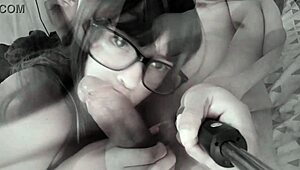 Watch this pov blowjob with the naughty teen sucking so good