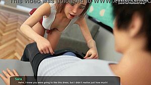 Hey, check out this virgin step sister sara deepthroating in milfy city hentai 3d game part 92