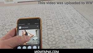 My busty brunette stepmom lets her horny stepson pound her hard