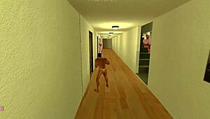 Giant Futanari And Bigtits Milf Aunty In Bizarre Hotel Room Adult Fun Game