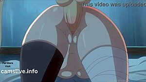 hot girl getting doggy style with monster cock