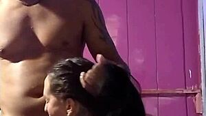 Passionate Fuck with Tasty Mature Brazilian After Shower Swap