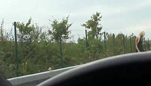 cheap fuck deal with hot blonde on czech street corner