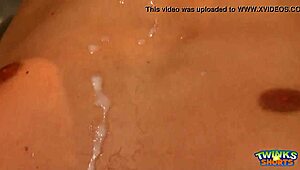 Hot twinks dive into a wild cum orgy.