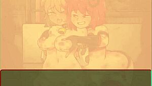 in this sb catfight part 2, anime girls fight and get bound