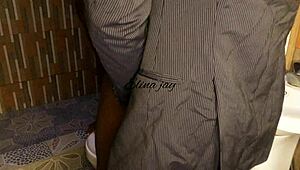 We Fucked In The Bathroom Again With Costumes And Small Waist