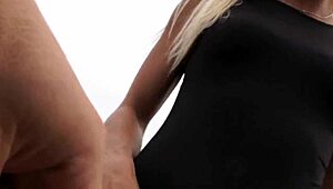 cheap fuck deal with hot blonde on czech street corner