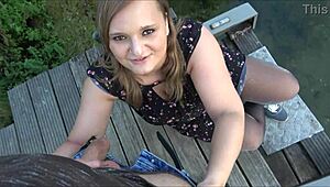 Quick Outdoor Fun by the Lake Turns Wild