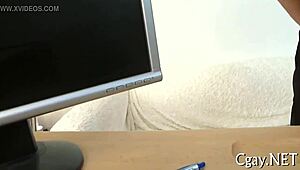 Muscular Bodybuilder Engages In Intense Gay Sex Scenes