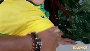 Dutch fan fucks Brazilian ass in POV deepthroat!