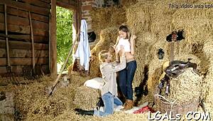 hey, check these leggy beauties licking each other so good