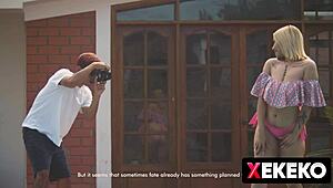 Hot Latina with huge tits spied on changing!