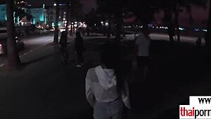 Thai Teen Cherry 18+ Strokes Big White Cock with Skill