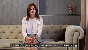 Big Tits Virgin Teen Galinka Nagymellu in Casting Interview