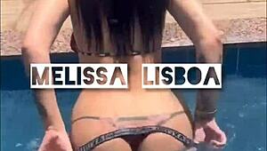 Melissa Lisboa Takes Cum In Mouth And On Ass.