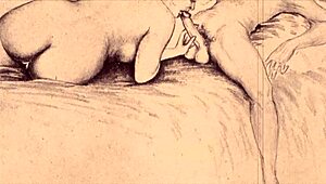 check out this vintage erotic illustration from way back!