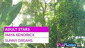 Busty Redhead Teen 18+ Maya Kendrick Posing Hot in Garden