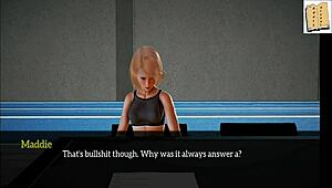 My New Family 19: Blonde Teen With Small Tits In Cartoon Style.