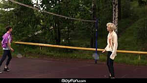 i enjoy boyfun outdoor blowjob leading to twink bareback fuck