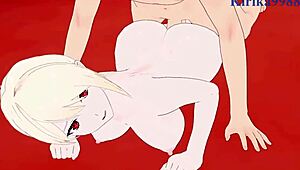 I watch Alice Nakiri and Rindo Kobayashi's intense sex in Food Wars hentai.