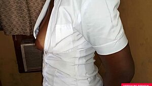 Sexy nurse seduces patient for big ass fuck