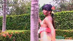 Tobie Teen 18+ Fingers Her Sweet Pussy Solo Outdoors