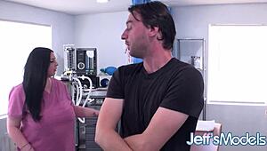 Horny Fat Nurse Aurora Rainbow Rides Patient's Dick in Hospital