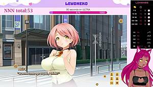 Vtuber LewdNeko Moans While Playing Love Cubed Part 1