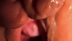 Wet Squishy Pink Pussy Fucked And Filled With Hot Cum