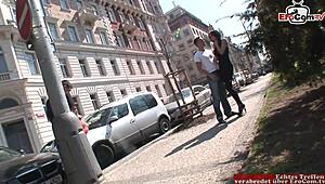 busty girlfriend in nylon stockings enjoys anal bi mmf threesome with friend