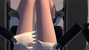 Rin Explores Sensual Pleasures On The Massage Chair