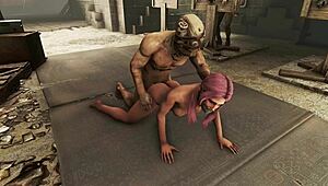 Fallout 4 Pink Haired Bondage