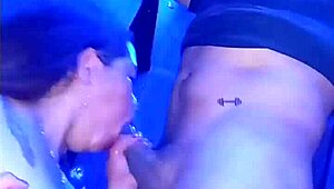 at party horny guy fucks me in bathroom almost caught