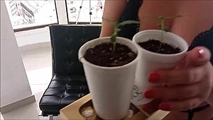 spring friend does deep throat and anal foreplay with a group of swingers