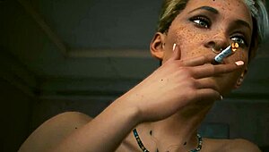 alex - laguna bend sex scene cyberpunk 2077 in-game ultra settings