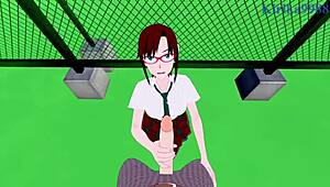 Mari makinami and ritsuko akagi engage in intense hentai sex