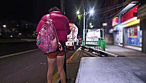 That transsexual in a miniskirt flashing in public is such a whore