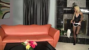 rebecca blue spins around on big cock in cowgirl position