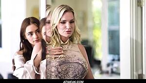 I got totally seduced by the sitter with her petite frame!