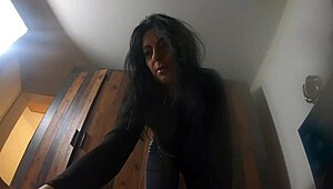 Milfycalla, sexy Latina beauty, starts morning with hot solo orgasm