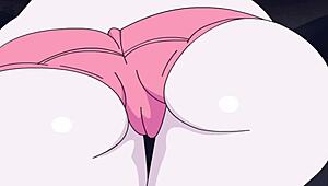 Mangle's big ass gets fucked in hentai