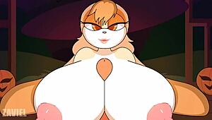 Vanilla The Rabbit Being A Sexy Witch