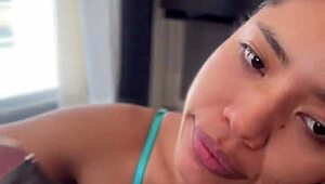 Latina Records Deepthroat For Cuckold Boyfriend