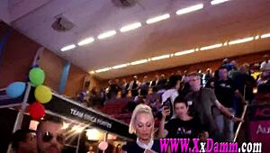 Salón Erótico Barcelona Trio in Public