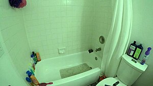 I shower with my sexy Latina lover Angel.