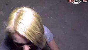 Yo, skinny blonde teen 18+ picked up for outdoor POV banging 😜