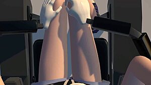 Rin Explores Sensual Pleasures On The Massage Chair